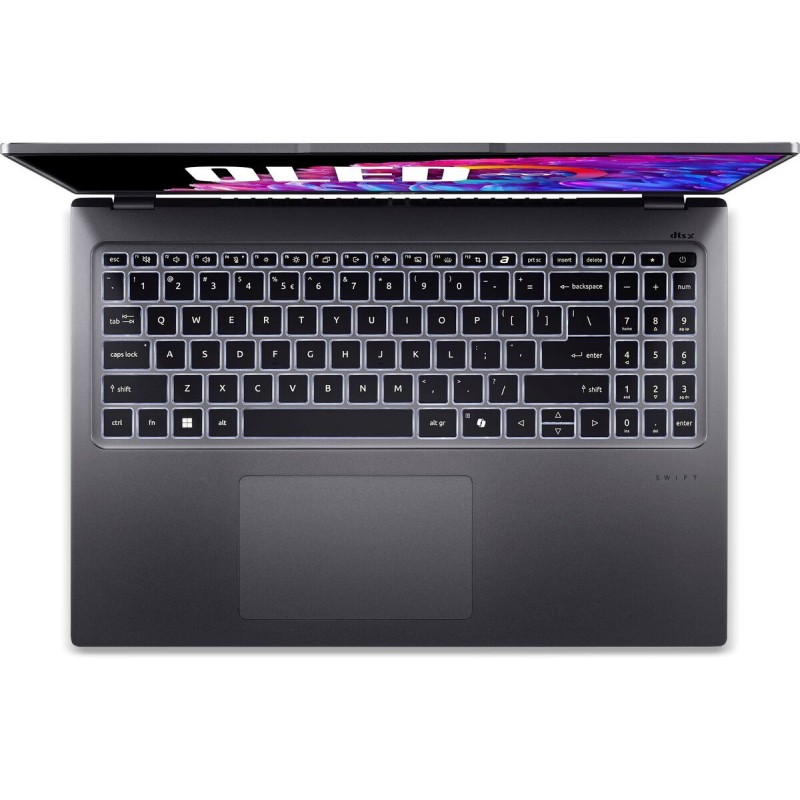 Лаптоп ACER SWIFT SFG16-72-78L3, 16" (3200x2000), Intel Ultra 7 155H, 32GB LPDDR5 6400MHz, 1TB M.2 NVMe SSD, SFG16-72-78L3