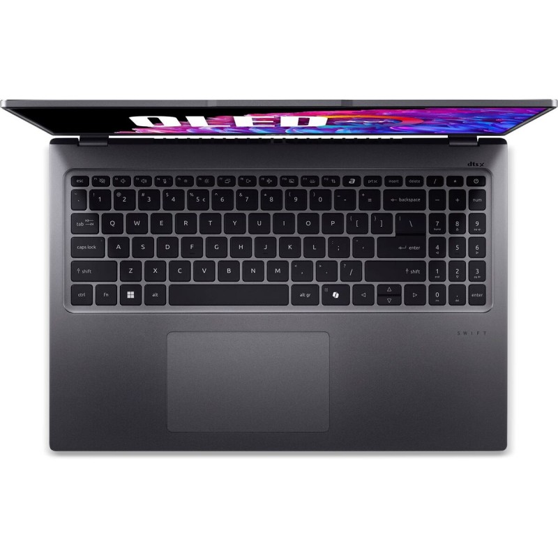Лаптоп ACER SWIFT SFG16-72-78L3, 16" (3200x2000), Intel Ultra 7 155H, 32GB LPDDR5 6400MHz, 1TB M.2 NVMe SSD, SFG16-72-78L3