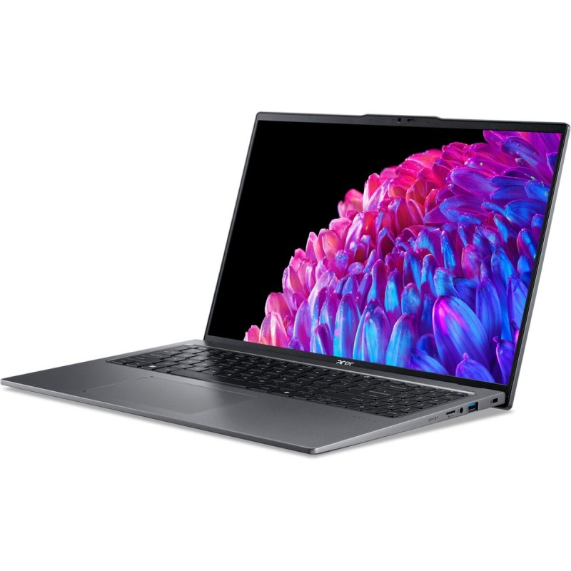 Лаптоп ACER SWIFT SFG16-72-5657, 16" (1920x1200), Intel Ultra 5 125U, 16GB LPDDR5 6400MHz, 512GB M.2 NVMe SSD, SFG16-72-5657