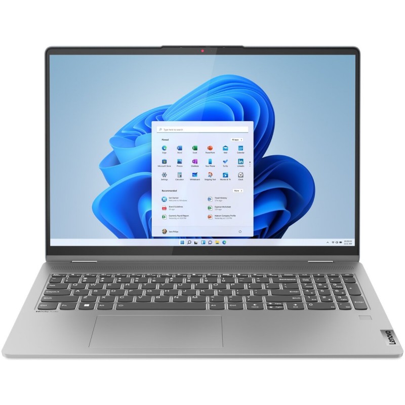 Лаптоп LENOVO IP FLEX 5 16ABR8, 16" (1920x1200), Ryzen 7 7730U, 16GB LPDDR4X 4266MHz, 1TB M.2 NVMe SSD, IP FLEX 5 16ABR8 82XY0040BM