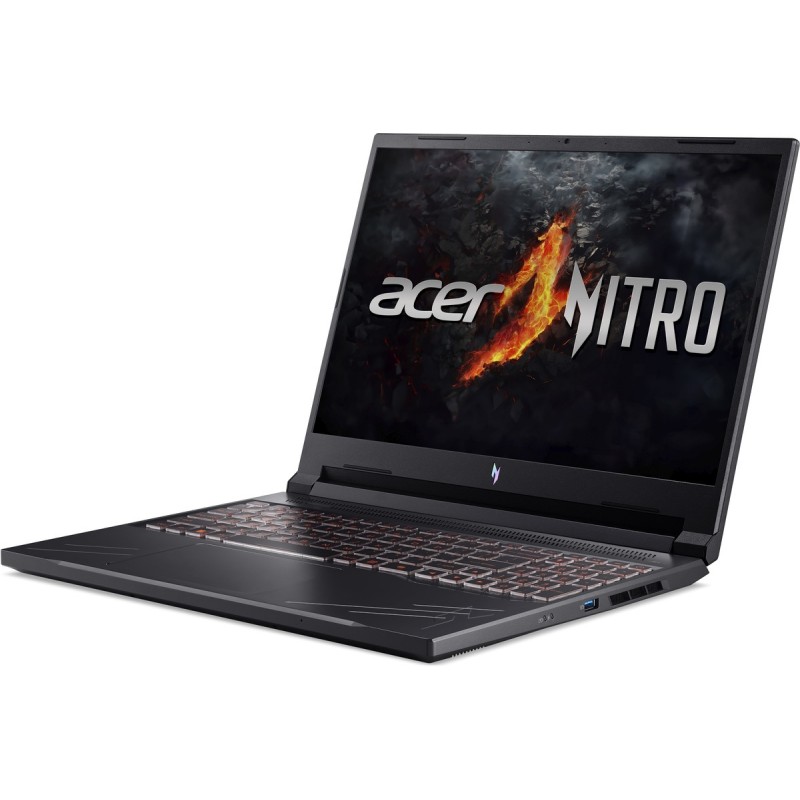 Лаптоп ACER NITRO ANV16-41-R0M0, 16" (1920x1200), Ryzen 7 8845HS, RTX 3050 6GB GDDR6, 16GB DDR5 5600MHz, 1TB M.2 NVMe SSD