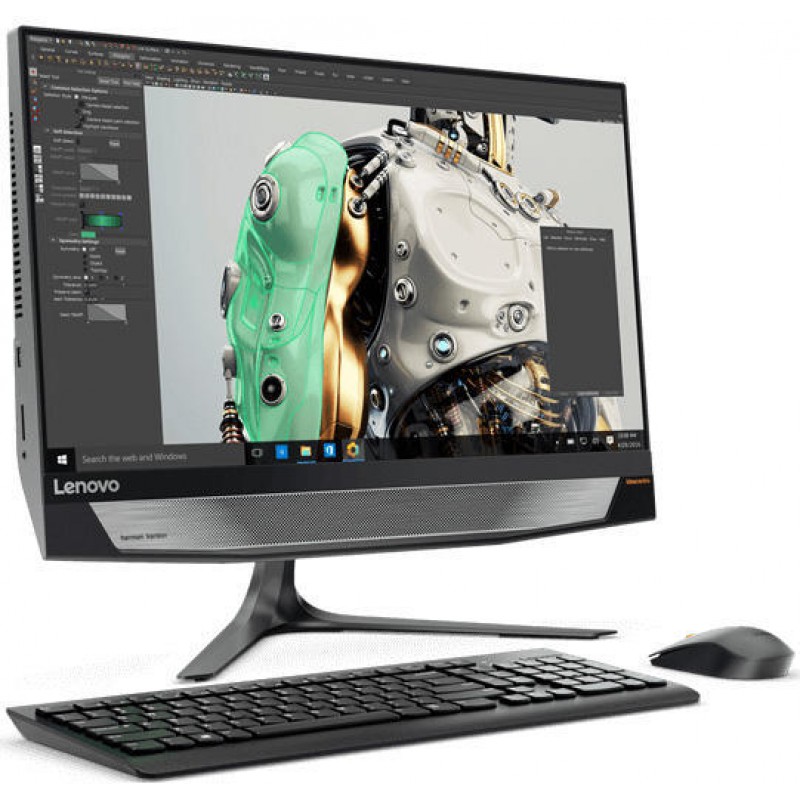 Компютър All-in-One Lenovo IdeaCentre AIO 720 23.8'' FHD, i3-7100, GeForce GT 960A, 8GB DDR4 2400Mhz, 256GB SSD NVM - F0CM006WBG