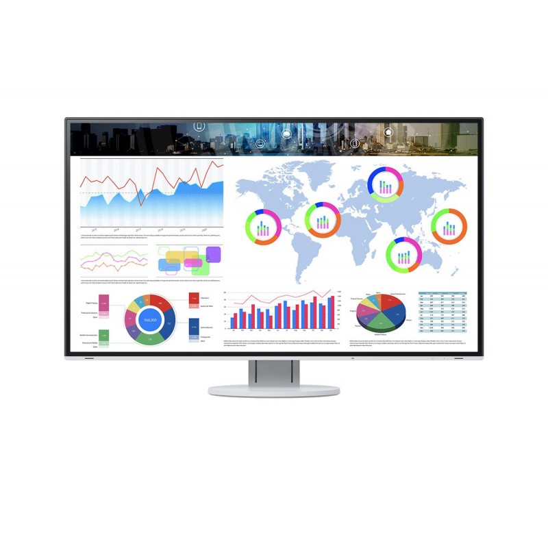 Монитор EIZO 27'' 3840x2160 (4K UHD) IPS 16:9, FlexScan, 178°, sRGB, White - EIZO EV2785-WT