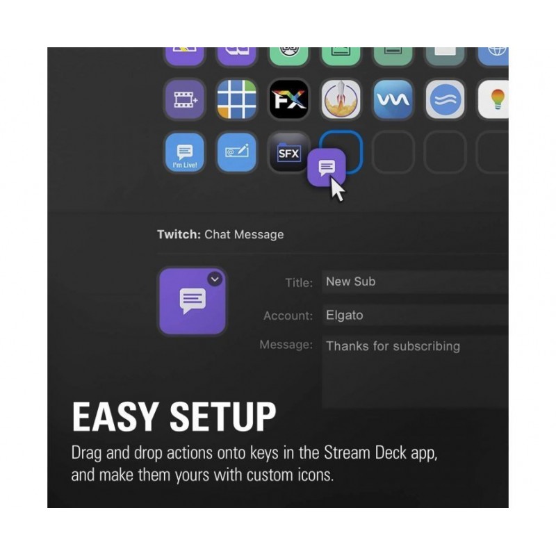 Контролер Elgato Stream Deck, 32LCD бутона, черен-ELGATO-10GAT9901