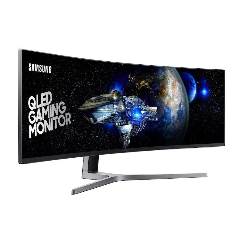 Монитор Samsung 48.9" QLED, Super Ultra-wide 32:9 (3840x1080) VA 144Hz, 1ms, 1800R, Curved, Nvidia G-Sync, FreeSync: AMD FreeSync - C49HG90D