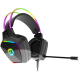 CANYON Darkless GH-9A, RGB gaming headset with Microphone, Microphone frequency response: 20HZ~20KHZ,  ABS+ PU leather, USB*1*3.5MM jack