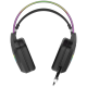 CANYON Darkless GH-9A, RGB gaming headset with Microphone, Microphone frequency response: 20HZ~20KHZ,  ABS+ PU leather, USB*1*3.5MM jack