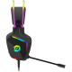 CANYON Darkless GH-9A, RGB gaming headset with Microphone, Microphone frequency response: 20HZ~20KHZ,  ABS+ PU leather, USB*1*3.5MM jack