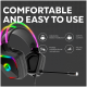 CANYON Darkless GH-9A, RGB gaming headset with Microphone, Microphone frequency response: 20HZ~20KHZ,  ABS+ PU leather, USB*1*3.5MM jack