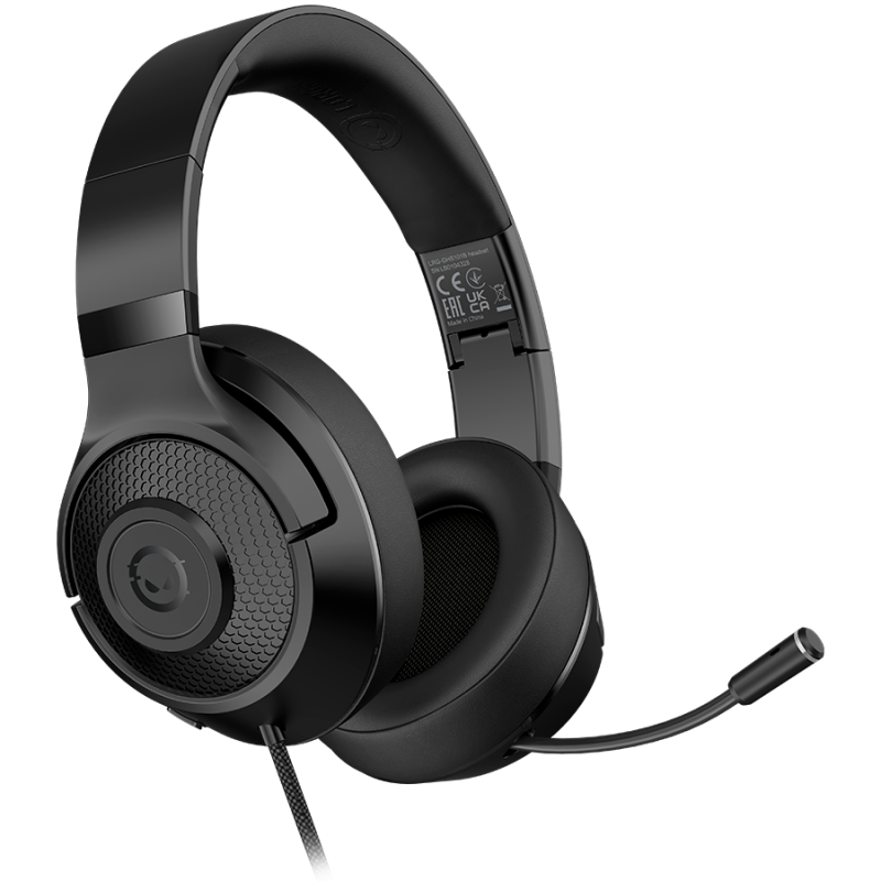 LORGAR Noah 101, Gaming headset with microphone, 3.5mm jack connection, cable length 2m, foldable design, PU leather ear pads, size:
