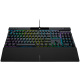 Corsair K70 RGB PRO Optical-Mechanical Gaming Keyboard, Backlit RGB LED, CORSAIR OPX, Black, Black PBT Keycaps, EAN:0840006660163