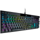Corsair K70 RGB PRO Optical-Mechanical Gaming Keyboard, Backlit RGB LED, CORSAIR OPX, Black, Black PBT Keycaps, EAN:0840006660163