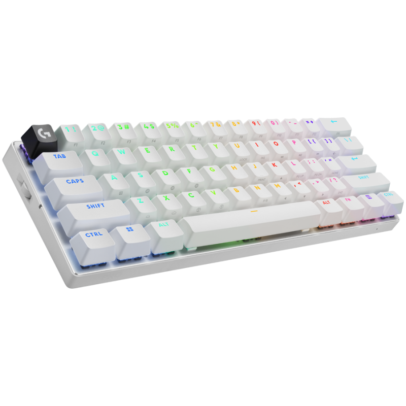 LOGITECH G PRO X 60 LIGHTSPEED Wireless Gaming Keyboard (Tactile) - WHITE - US INT'L - 2.4GHZ/BT - EMEA28-935 - TACTILE SWITCH, 920-011930