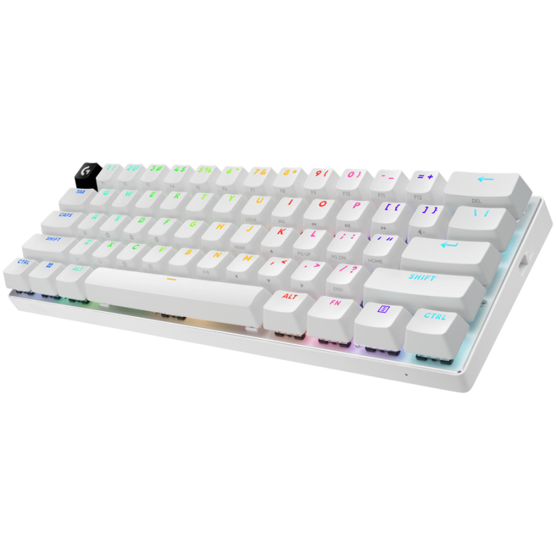 LOGITECH G PRO X 60 LIGHTSPEED Wireless Gaming Keyboard (Tactile) - WHITE - US INT'L - 2.4GHZ/BT - EMEA28-935 - TACTILE SWITCH, 920-011930