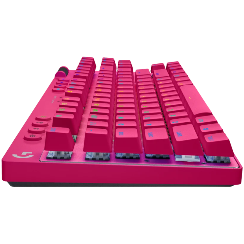 LOGITECH G PRO X TKL LIGHTSPEED Mechanical Gaming Keyboard - MAGENTA - US INT'l - TACTILE, 920-012159