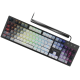 LORGAR Azar 514, Wired mechanical gaming keyboard, RGB backlight, 1680000 colour variations, 18 modes, keys number: 104, 50M clicks, linear