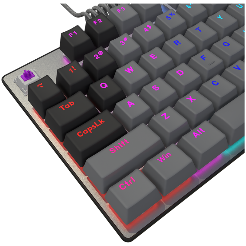 LORGAR Azar 514TKL, Wired RGB mechanical gaming keyboard, black, EN layout, LRG-GK514TKL-BK-US
