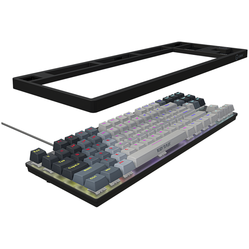LORGAR Azar 514TKL, Wired RGB mechanical gaming keyboard, white, EN layout, LRG-GK514TKL-WH-US