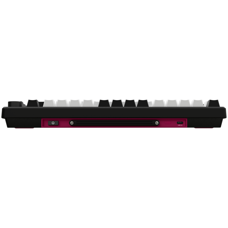 LORGAR KBP7075W, Wireless 75% Mechanical Gaming Keyboard Pro, Black/red, EN layout, LRG-KBP7075W-BK-US