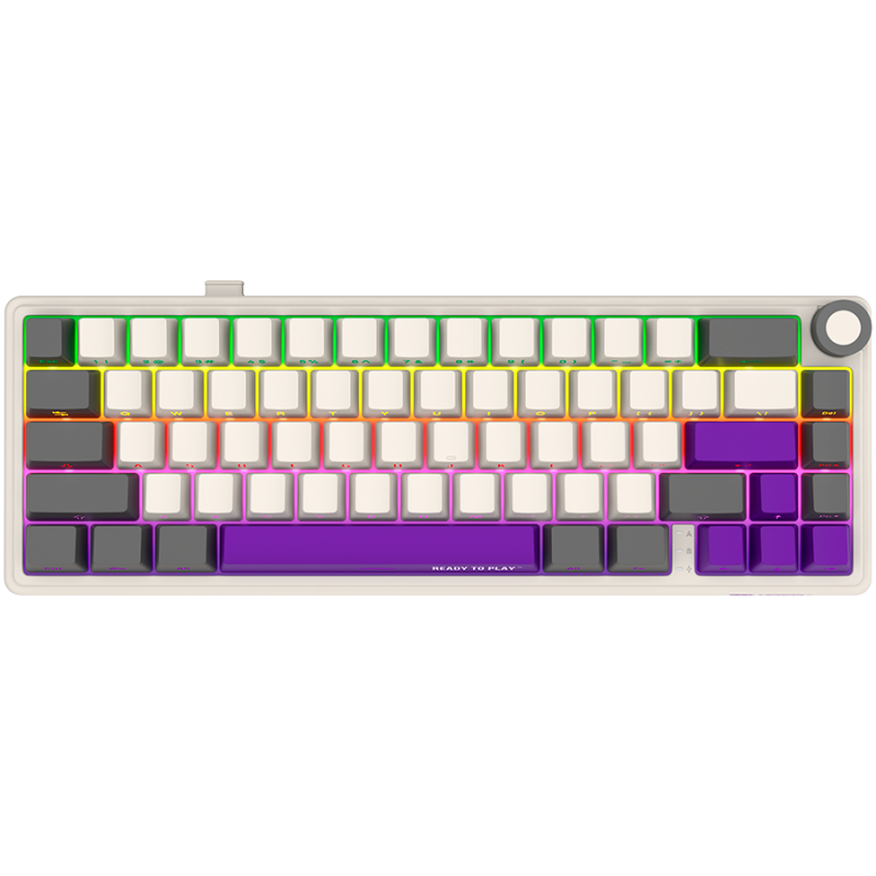 LORGAR KBP70MW, Wireless 65% Mechanical Gaming Keyboard Pro, Beige, EN layout, LRG-KBP70MW-RT-US
