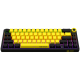 LORGAR KBP70MW, Wireless 65% Mechanical Gaming Keyboard Pro, Black/yellow, EN layout, LRG-KBP70MW-YL-US