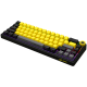 LORGAR KBP70MW, Wireless 65% Mechanical Gaming Keyboard Pro, Black/yellow, EN layout, LRG-KBP70MW-YL-US