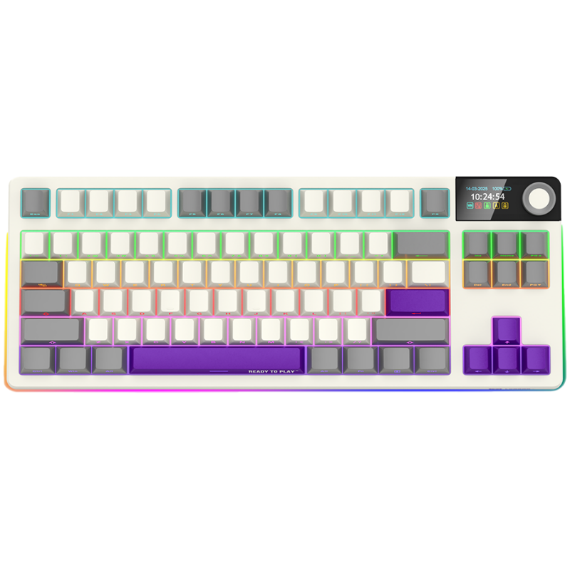 LORGAR KBP70TKLW, Wireless TKL Mechanical Gaming Keyboard Pro, Beige, EN layout, LRG-KBP70TKLW-RT-US