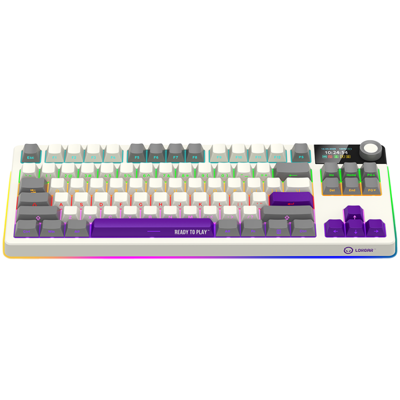 LORGAR KBP70TKLW, Wireless TKL Mechanical Gaming Keyboard Pro, Beige, EN layout, LRG-KBP70TKLW-RT-US