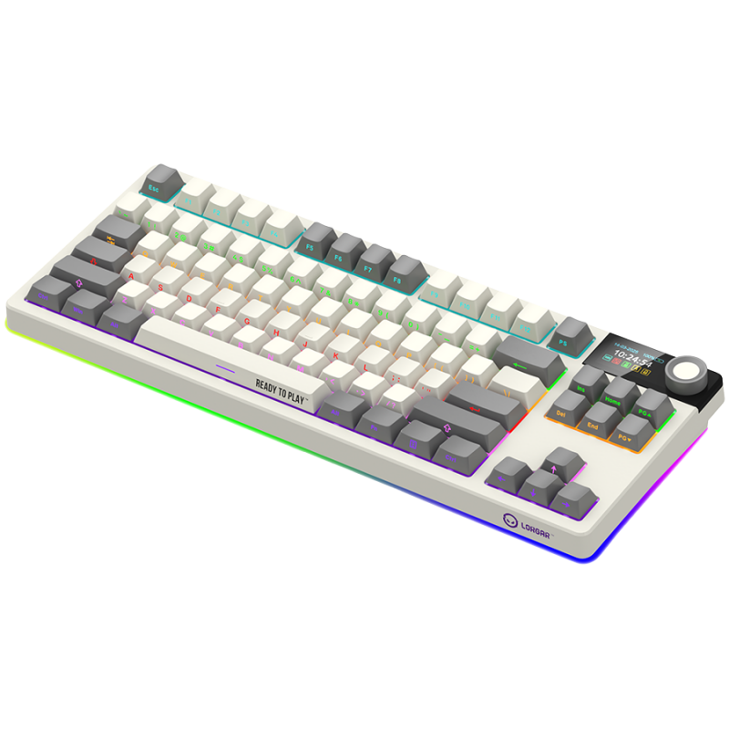 LORGAR KBP70TKLW, Wireless TKL Mechanical Gaming Keyboard Pro, Beige, EN layout, LRG-KBP70TKLW-RT-US