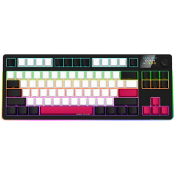 LORGAR KBP70TKLW, Wireless TKL Mechanical Gaming Keyboard Pro, Black/red, EN layout