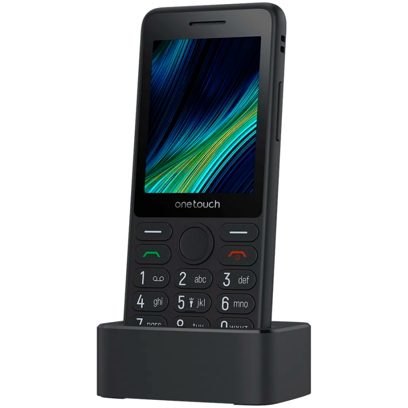 2.8 inch Featurephone large display with big button, Loud speaker, 1500mAh battery, 4G VoLTE Connectivity, Dark Grey