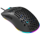CANYON,Gaming Mouse with 7 programmable buttons, Pixart 3519 optical sensor, 4 levels of DPI and up to 4200, 5 million times key life, 1.65m Ultraweave cable, UPE feet and colorful RGB lights, Black, size:128.5x67x37.5mm, 105g-CND-SGM11B
