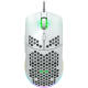 CANYON,Gaming Mouse with 7 programmable buttons, Pixart 3519 optical sensor, 4 levels of DPI and up to 4200, 5 million times key life, 1.65m Ultraweave cable, UPE feet and colorful RGB lights, White, size:128.5x67x37.5mm, 105g-CND-SGM11W