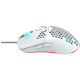 CANYON,Gaming Mouse with 7 programmable buttons, Pixart 3519 optical sensor, 4 levels of DPI and up to 4200, 5 million times key life, 1.65m Ultraweave cable, UPE feet and colorful RGB lights, White, size:128.5x67x37.5mm, 105g-CND-SGM11W