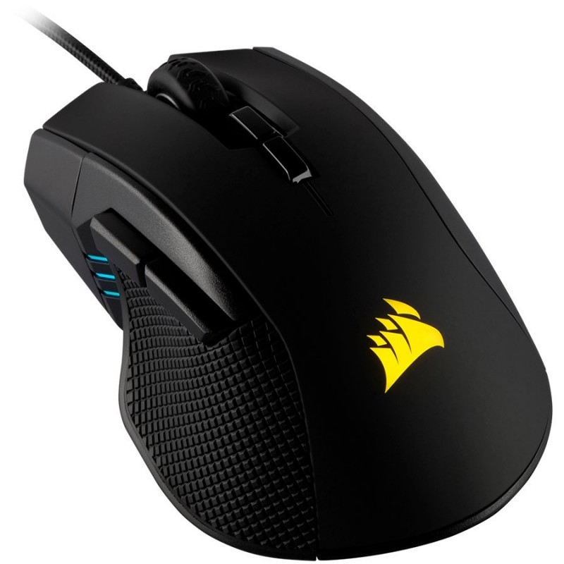 CORSAIR IRONCLAW RGB, FPS/MOBA Gaming Mouse, Black, Backlit RGB LED, 18000 DPI, Optical (EU Version)-CH-9307011-EU