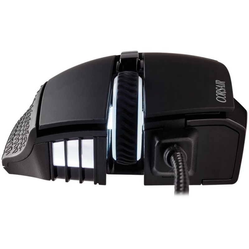 CORSAIR SCIMITAR RGB ELITE, MOBA/MMO Gaming Mouse, Black, Backlit RGB LED, 18000 DPI, Optical (EU version)-CH-9304211-EU