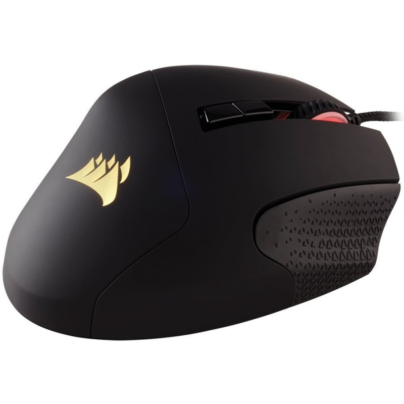 CORSAIR SCIMITAR RGB ELITE, MOBA/MMO Gaming Mouse, Black, Backlit RGB LED, 18000 DPI, Optical (EU version)-CH-9304211-EU