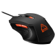 Optical Gaming Mouse with 6 programmable buttons, Pixart optical sensor, 4 levels of DPI and up to 3200, 3 million times key life, 1.65m PVC USB cable,rubber coating surface and colorful RGB lights, size:125*75*38mm, 115g-CND-SGM01RGB