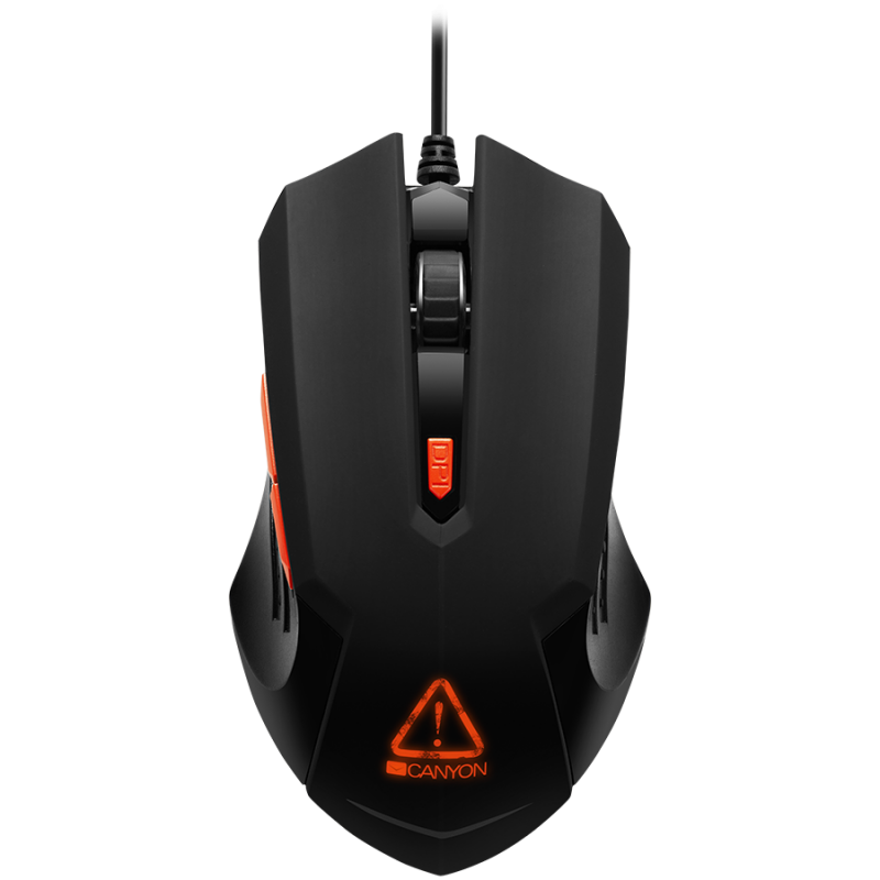 Optical Gaming Mouse with 6 programmable buttons, Pixart optical sensor, 4 levels of DPI and up to 3200, 3 million times key life, 1.65m PVC USB cable,rubber coating surface and colorful RGB lights, size:125*75*38mm, 115g-CND-SGM01RGB
