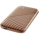 WD My Passport External SSD 1TB USB 3.2, Gold, 1050MB/s Read, 1000MB/s Write, PC & Mac Compatiable-WDBAGF0010BGD-WESN