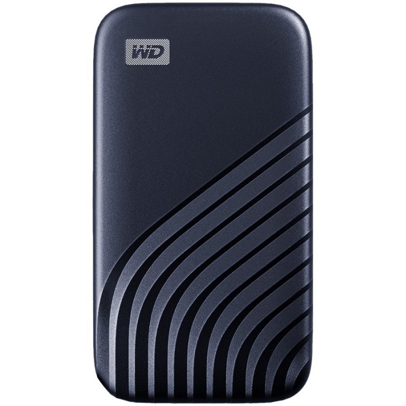 WD My Passport External SSD 1TB USB 3.2, Midnight Blue, 1050MB/s Read, 1000MB/s Write, PC & Mac Compatiable-WDBAGF0010BBL-WESN