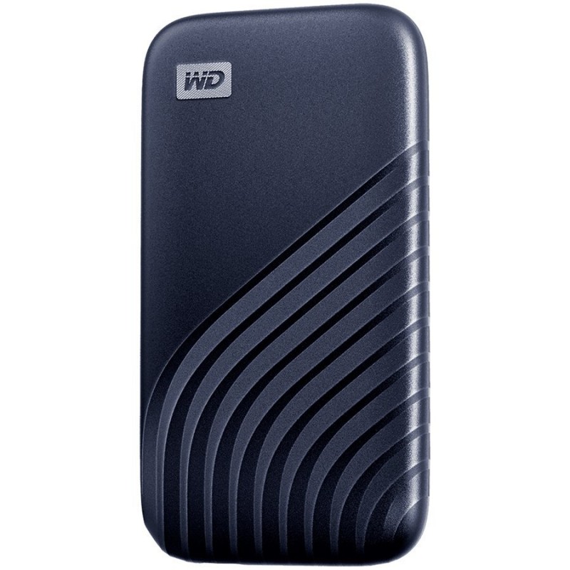 WD My Passport External SSD 1TB USB 3.2, Midnight Blue, 1050MB/s Read, 1000MB/s Write, PC & Mac Compatiable-WDBAGF0010BBL-WESN