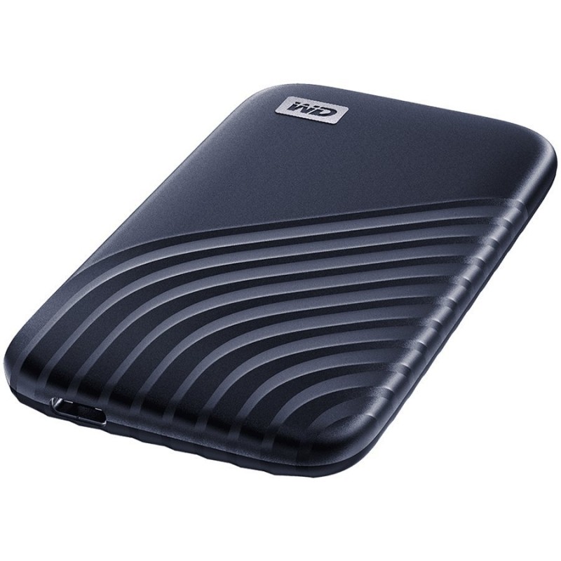 WD My Passport External SSD 1TB USB 3.2, Midnight Blue, 1050MB/s Read, 1000MB/s Write, PC & Mac Compatiable-WDBAGF0010BBL-WESN