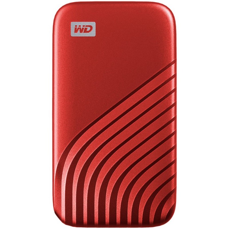 WD My Passport External SSD 1TB USB 3.2, Red, 1050MB/s Read, 1000MB/s Write, PC & Mac Compatiable-WDBAGF0010BRD-WESN