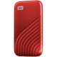 WD My Passport External SSD 1TB USB 3.2, Red, 1050MB/s Read, 1000MB/s Write, PC & Mac Compatiable-WDBAGF0010BRD-WESN