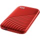 WD My Passport External SSD 1TB USB 3.2, Red, 1050MB/s Read, 1000MB/s Write, PC & Mac Compatiable-WDBAGF0010BRD-WESN