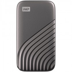 WD My Passport External SSD 1TB USB 3.2, Space Gray, 1050MB/s Read, 1000MB/s Write, PC & Mac Compatiable