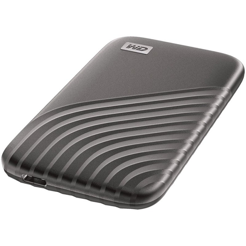 WD My Passport External SSD 1TB USB 3.2, Space Gray, 1050MB/s Read, 1000MB/s Write, PC & Mac Compatiable-WDBAGF0010BGY-WESN