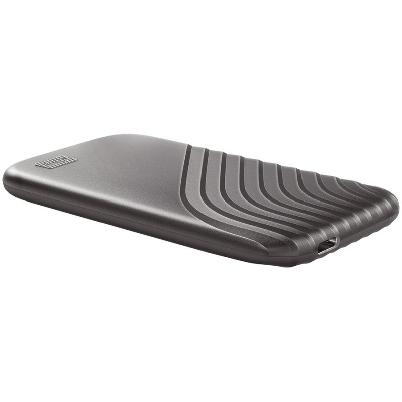 WD My Passport External SSD 1TB USB 3.2, Space Gray, 1050MB/s Read, 1000MB/s Write, PC & Mac Compatiable-WDBAGF0010BGY-WESN