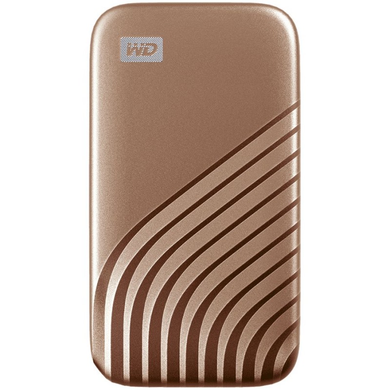 WD My Passport External SSD 2TB USB 3.2, Gold, 1050MB/s Read, 1000MB/s Write, PC & Mac Compatiable-WDBAGF0020BGD-WESN